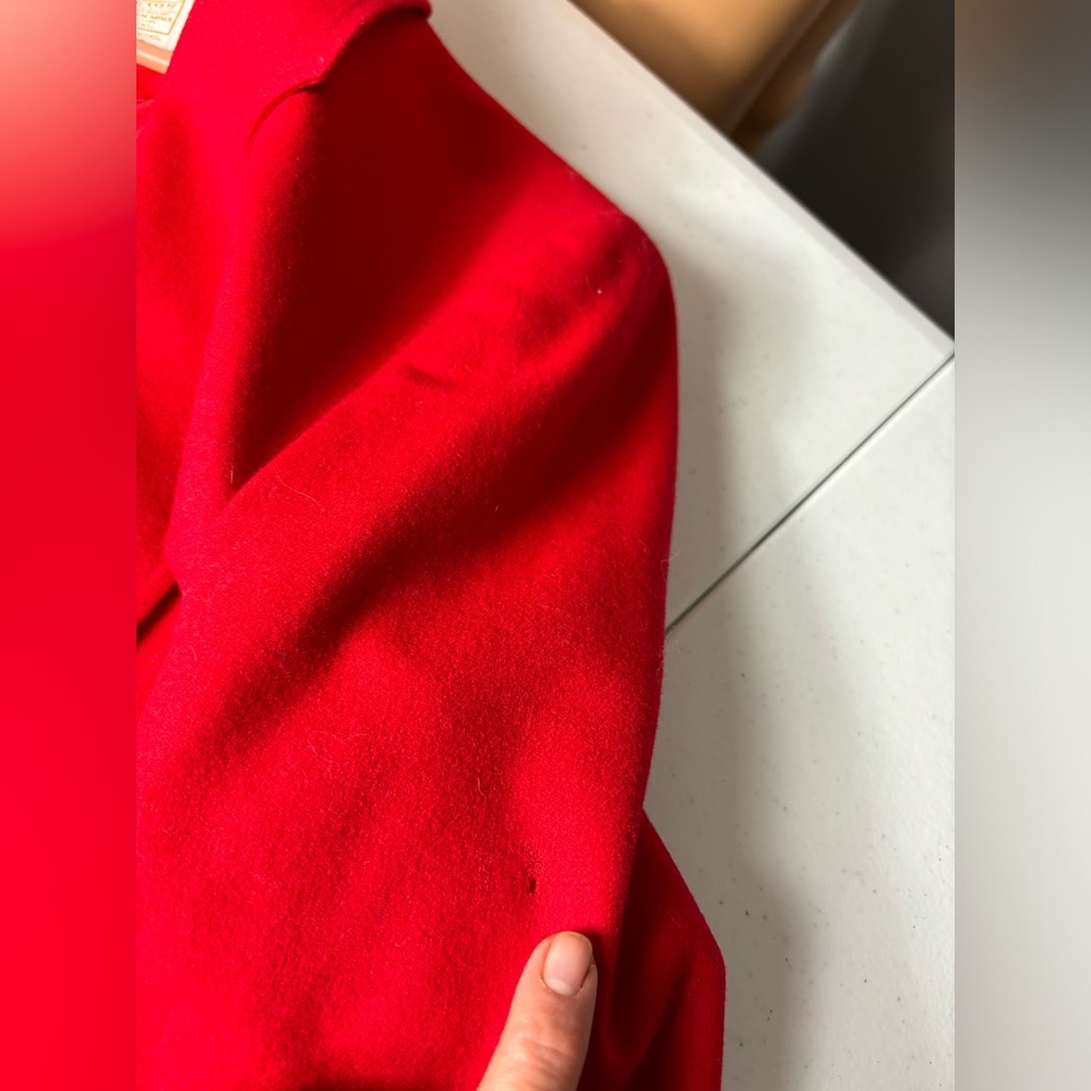 Pendleton Red Blazer Jacket 100% Virgin Wool Sz 1… - image 2